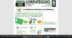 Desktop Screenshot of farmacialorenteggio.com