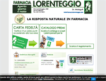 Tablet Screenshot of farmacialorenteggio.com